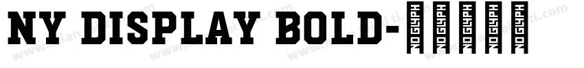Ny Display Bold字体转换